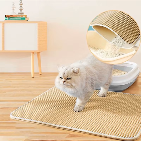 Tapis récupérateur de litière pour chat